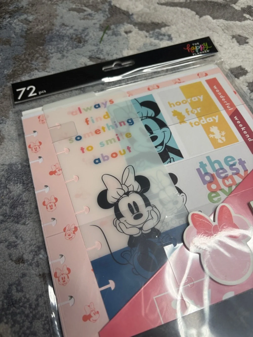 ❤️$10 NWT Happy Planner X Disney Minnie Mouse Planner Accessories Set